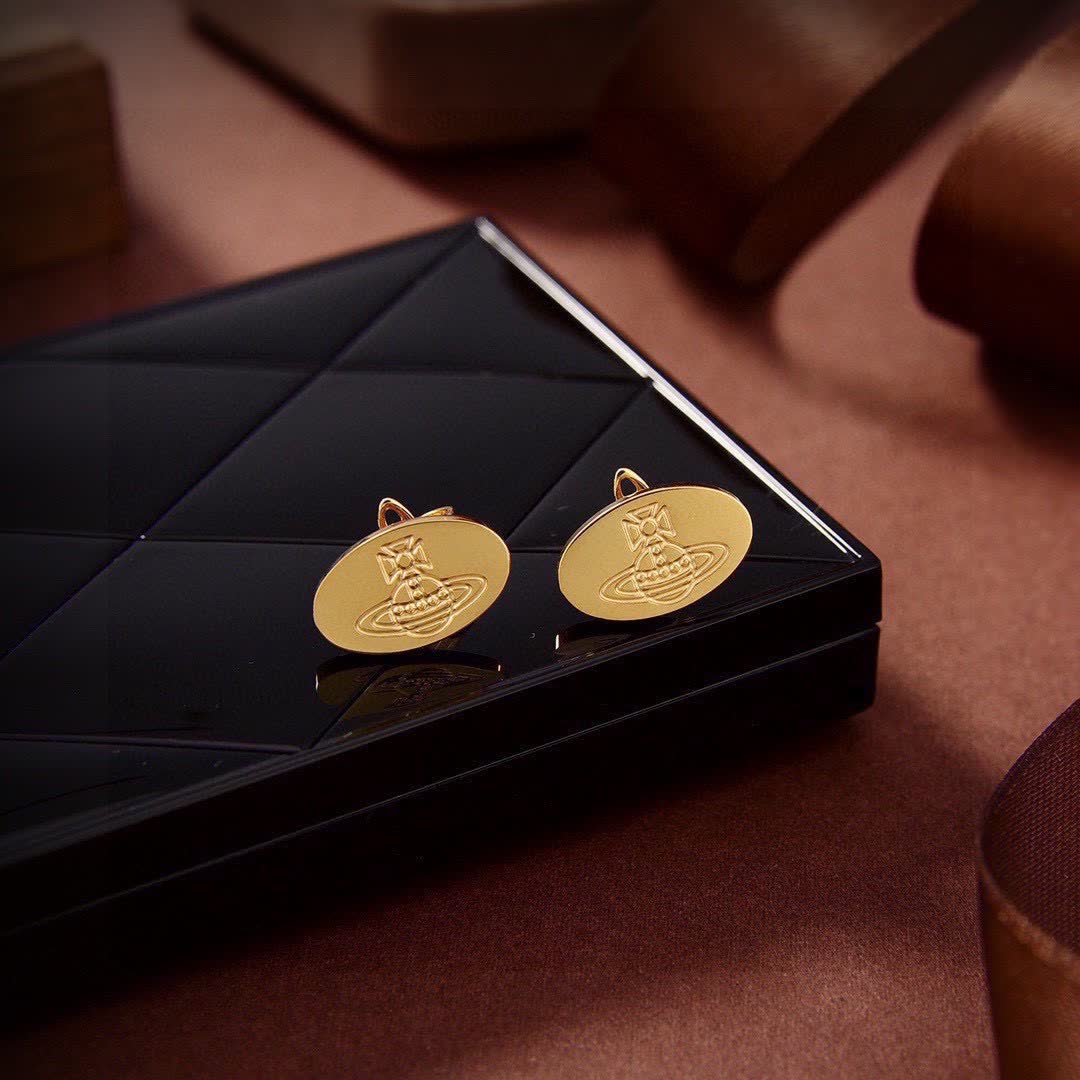 Vivienne Westwood Gold Logo Earrings
